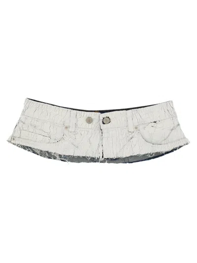 Mm6 Maison Margiela Denim Belt In Green