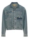 Mm6 Maison Margiela Denim Trucker Jacket In Blue