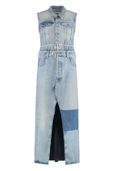Mm6 Maison Margiela Denim Dress In Blue