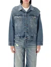 Mm6 Maison Margiela Mm6 By Maison Margiela Cut-out Denim Jacket With Unique Sleeve Details