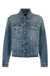 Mm6 Maison Margiela Mm6 By Maison Margiela Cut-out Denim Jacket With Unique Sleeve Details