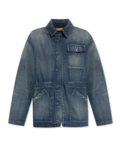 Mm6 Maison Margiela Denim Jacket In Blue