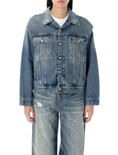 Mm6 Maison Margiela Denim Jacket In Blue