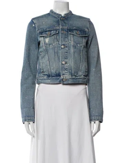 Pre-owned Mm6 Maison Margiela Denim Jacket In Blue
