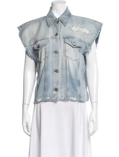 Pre-owned Mm6 Maison Margiela Denim Jacket In Blue