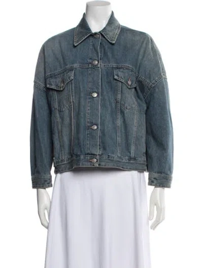 Pre-owned Mm6 Maison Margiela Denim Jacket In Blue