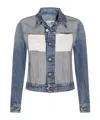 Mm6 Maison Margiela Casual Jacket With Long Sleeves And Contrast Panels In Multi