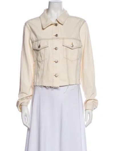 Pre-owned Mm6 Maison Margiela Denim Jacket In Neutral
