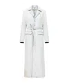 Mm6 Maison Margiela Blue Dual Wear Denim Jacket In White