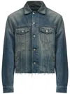 Mm6 Maison Margiela Cotton Denim Jacket In Blue