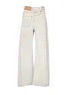 Mm6 Maison Margiela Denim Jeans In White