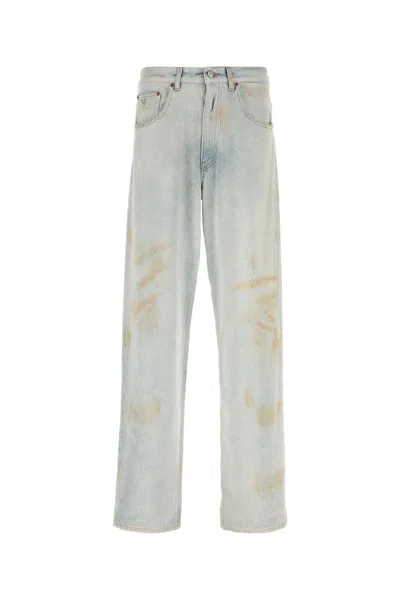 Mm6 Maison Margiela 5-pocket Vintage Denim Jeans In Lightblue