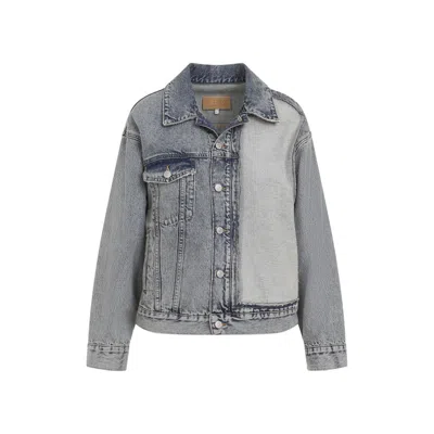 Mm6 Maison Margiela Denim Light Blue Cotton Jacket