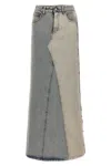 Mm6 Maison Margiela Maxi Denim Skirt