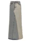 Mm6 Maison Margiela Maxi Denim Skirt