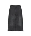 MM6 MAISON MARGIELA LONG DENIM SKIRT