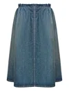 Mm6 Maison Margiela Denim Skirt In Blue