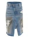 Mm6 Maison Margiela Denim Skirt In Blue