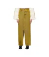 Mm6 Maison Margiela Yellow Long Denim Maxi Skirt In Brown