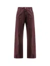Mm6 Maison Margiela Denim Trousers Featuring Contrast Stitching