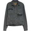 Mm6 Maison Margiela Denim Trucker Jacket In Gray