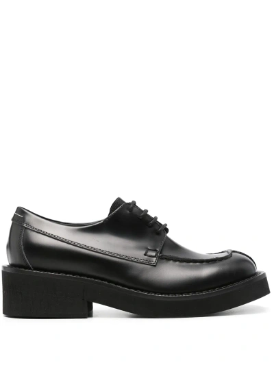 Mm6 Maison Margiela 50mm Leather Derby Shoes In Black