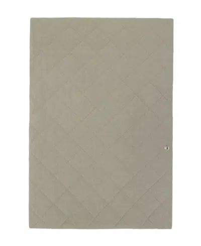Mm6 Maison Margiela Diamond-quilted Scarf In Gray