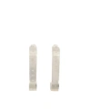 Mm6 Maison Margiela Digitally Engraved Earrings In Yellow