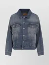 Mm6 Maison Margiela Mm6 By Maison Margiela Vibrant Blue Oversized Denim Jacket With Classic Design In Blue