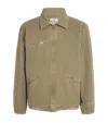 Mm6 Maison Margiela Distressed Denim Jacket In Green