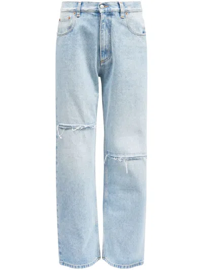 MM6 MAISON MARGIELA DISTRESSED-EFFECT STRAIGHT-LEG JEANS