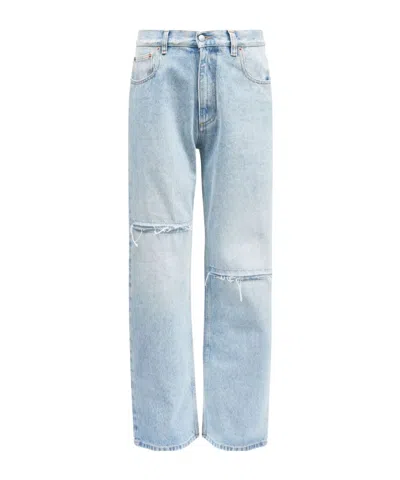 MM6 MAISON MARGIELA MM6 MAISON MARGIELA DISTRESSED DENIM JEANS