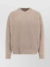 Mm6 Maison Margiela Wool Blend Sweater With Distressed Effect In Brown
