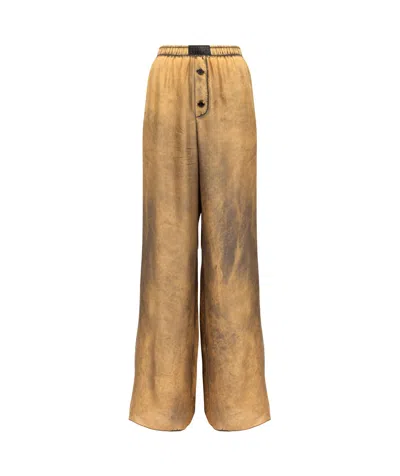 MM6 MAISON MARGIELA MM6 MAISON MARGIELA DISTRESSED FLARED TROUSERS