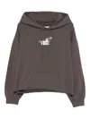 Mm6 Maison Margiela Distressed Hooded Top In Brown