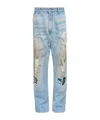 Mm6 Maison Margiela Used Denim Jeans In Blue
