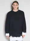 MM6 MAISON MARGIELA DISTRESSED KNIT SWEATER