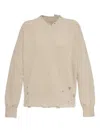 Mm6 Maison Margiela Distressed Ribbed Sweater