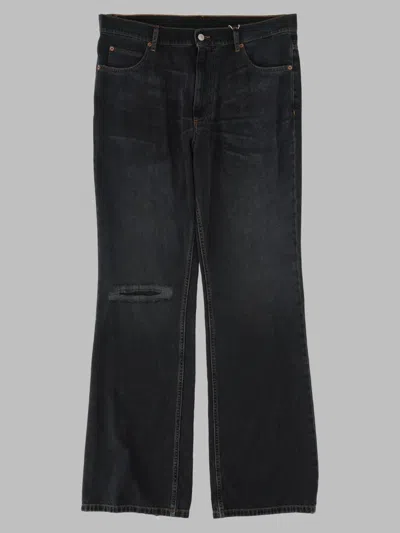 Mm6 Maison Margiela Relaxed Wide-leg Cotton Jeans In Animal Print