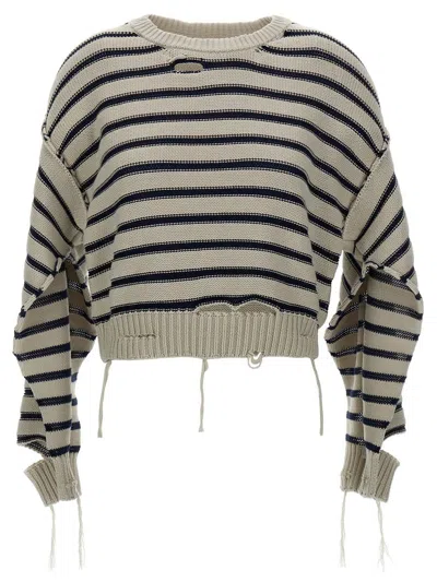 MM6 MAISON MARGIELA MM6 MAISON MARGIELA DISTRESSED SWEATER