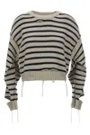 Mm6 Maison Margiela Distressed Sweater Sweaters And Cardigans