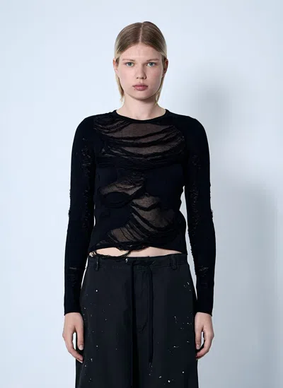 Mm6 Maison Margiela Distressed Sweater