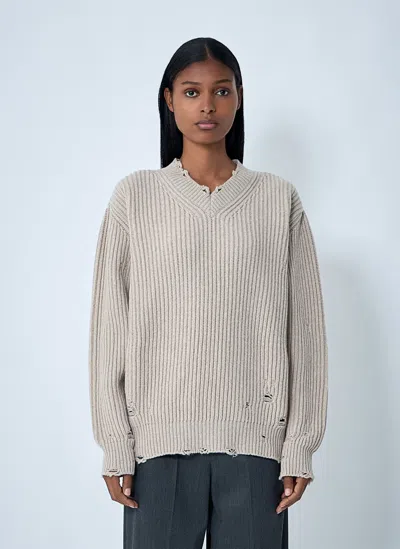 MM6 MAISON MARGIELA DISTRESSED SWEATER