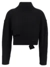 Mm6 Maison Margiela Distressed Sweater Sweaters And Cardigans Black