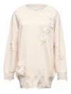 Mm6 Maison Margiela Distressed Sweatshirt In Multi