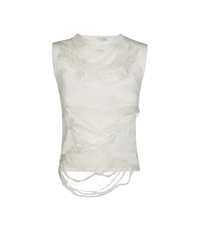 MM6 MAISON MARGIELA MM6 MAISON MARGIELA DISTRESSED TOP