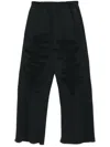 Mm6 Maison Margiela Distressed Track Pants In Black