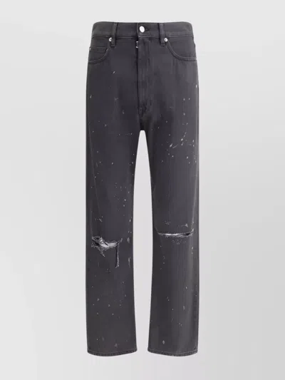 Mm6 Maison Margiela Distressed Vintage Denim Trousers
