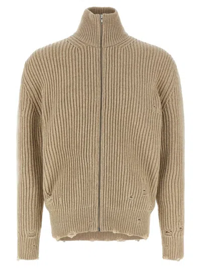 MM6 MAISON MARGIELA MM6 MAISON MARGIELA DISTRESSED WOOL CARDIGAN