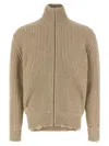 Mm6 Maison Margiela Wool Blend Knitted Jacket Jackets Beige